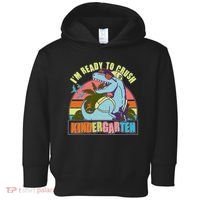 Funny I'm Ready To Crush Kindergarten Retro Dinosaur Toddler Hoodie thumb 0