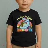 Funny I'm Ready To Crush Kindergarten Retro Dinosaur Toddler T-Shirt thumb 2