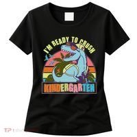 Funny I'm Ready To Crush Kindergarten Retro Dinosaur Women's T-Shirt thumb 0