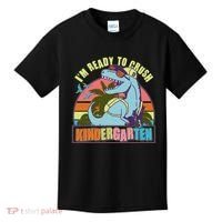 Funny I'm Ready To Crush Kindergarten Retro Dinosaur Kids T-Shirt thumb 0