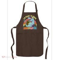 Funny I'm Ready To Crush Kindergarten Retro Dinosaur Apron thumb 0