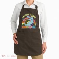Funny I'm Ready To Crush Kindergarten Retro Dinosaur Apron thumb 2