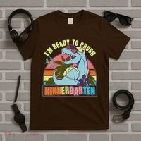 Funny I'm Ready To Crush Kindergarten Retro Dinosaur T-Shirt thumb 5