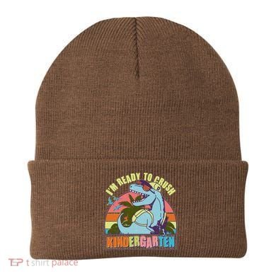 Funny I'm Ready To Crush Kindergarten Retro Dinosaur Beanie