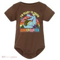 Funny I'm Ready To Crush Kindergarten Retro Dinosaur Baby Bodysuit thumb 0