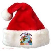 Funny I'm Ready To Crush Kindergarten Retro Dinosaur Santa Hat thumb 0
