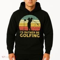 Funny Id Rather Be Golfing Hoodie thumb 2