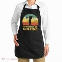 Funny Id Rather Be Golfing Apron thumb 2