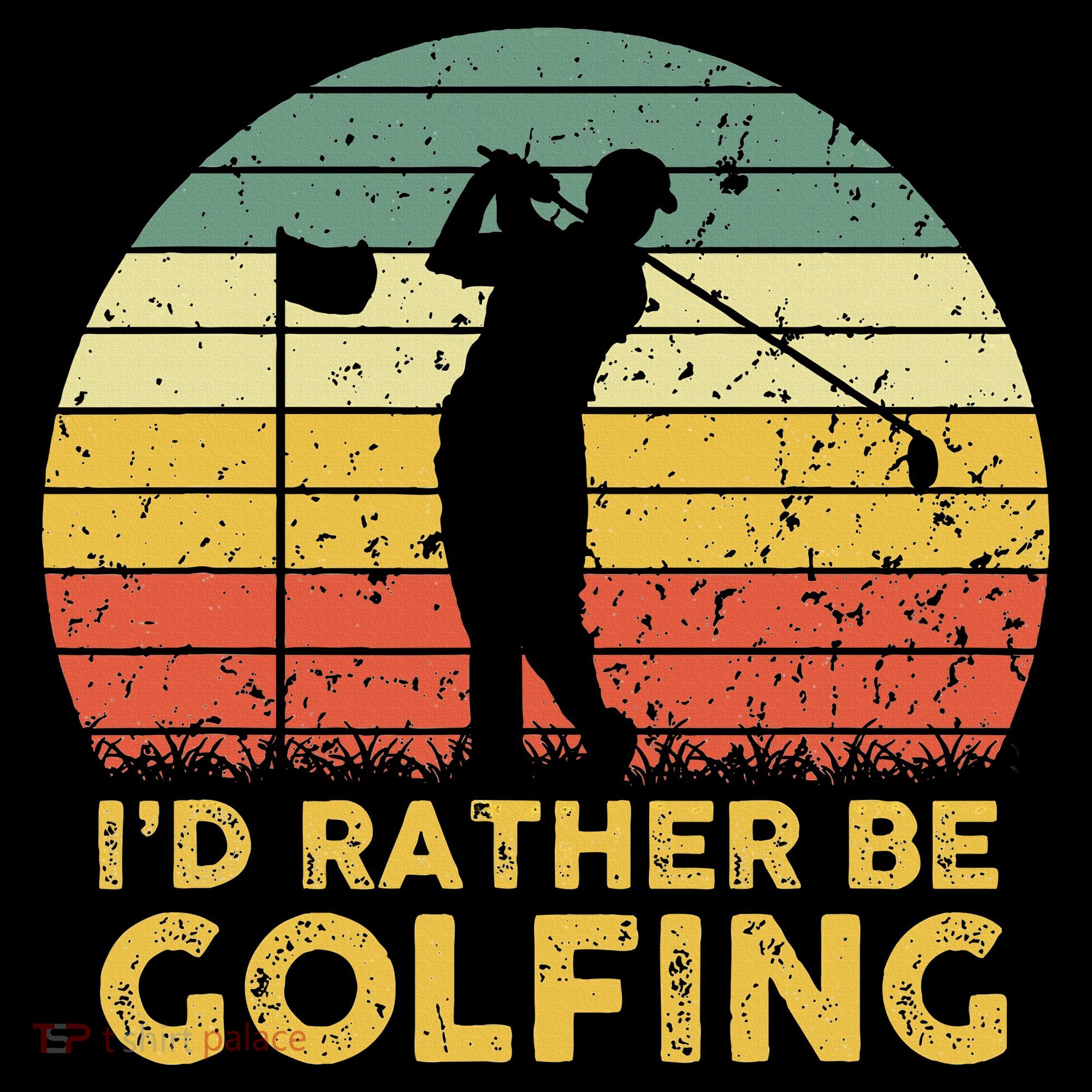 Funny Id Rather Be Golfing Bucket Hat
