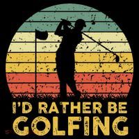 Funny Id Rather Be Golfing Visor thumb 3