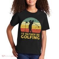Funny Id Rather Be Golfing Kids T-Shirt thumb 2