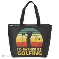 Funny Id Rather Be Golfing Tote Bag thumb 0