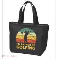 Funny Id Rather Be Golfing Tote Bag thumb 3