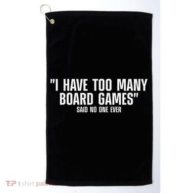 Funny I Read The Rules So You Don't Have to Board Game Gift Golf Towel