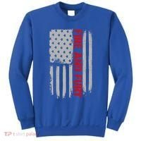 Fire and Fury Trump Military Power USA Flag Sweatshirt thumb 0
