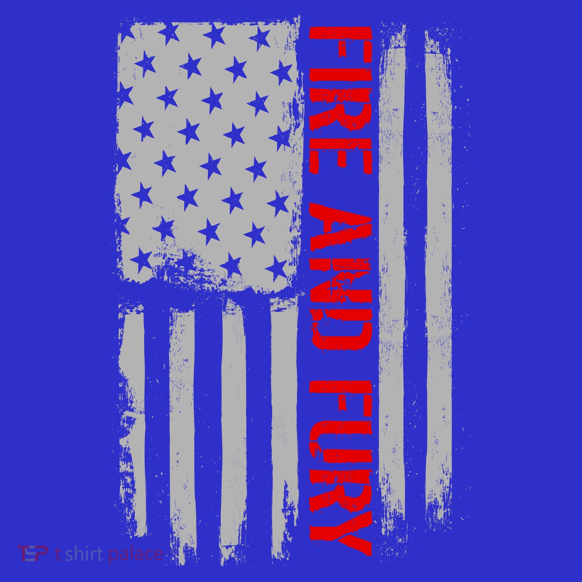 Fire and Fury Trump Military Power USA Flag Women's Tank Top