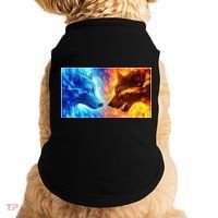 Fire And Ice Wolf Cool Graphic Doggie Tank thumb 0