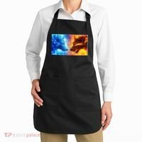 Fire And Ice Wolf Cool Graphic Apron thumb 2