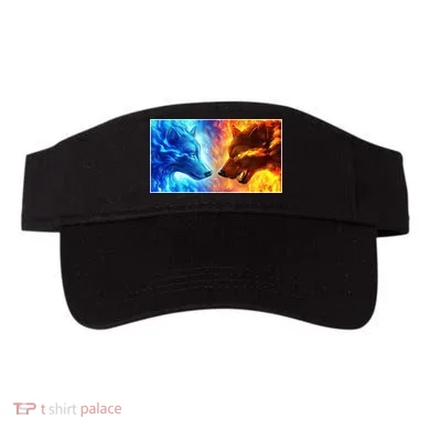 Fire And Ice Wolf Cool Graphic Visor