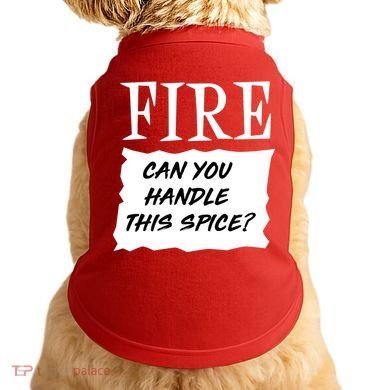 Fire Can you Handle This Spice? Doggie Tank