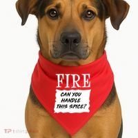 Fire Can You Handle This Spice USA-Made Doggie Bandana thumb 1