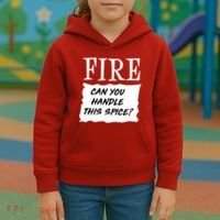 Fire Can You Handle This Spice Kids Hoodie thumb 3