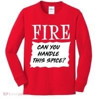 Fire Can you Handle This Spice? Kids Long Sleeve Shirt thumb 0