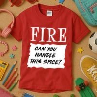 Fire Can You Handle This Spice Kids T-Shirt thumb 3