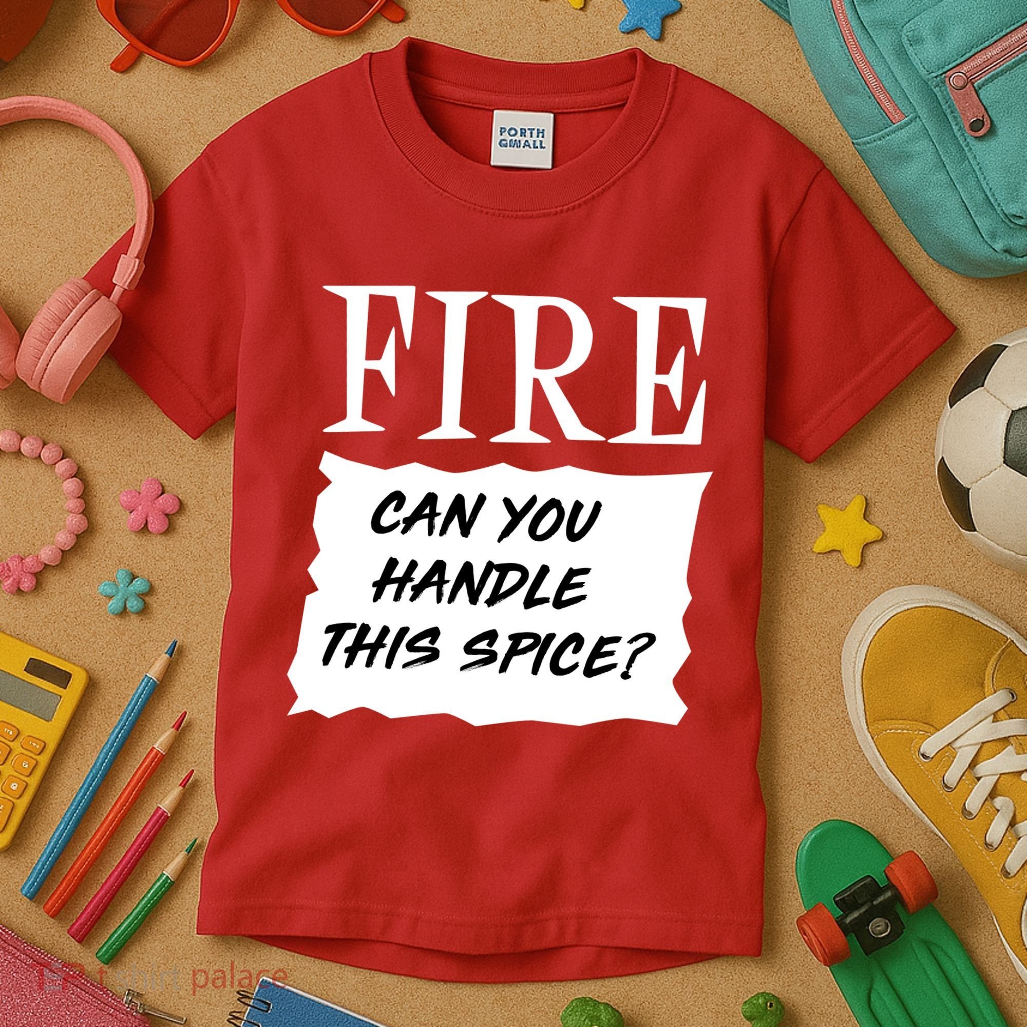 Fire Can You Handle This Spice Kids T-Shirt