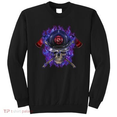 Fire Dept Flame Skull Sweatshirt