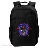 Fire Dept Flame Skull Backpack thumb 0
