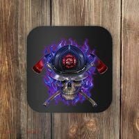 Fire Dept Flame Skull Coaster thumb 0