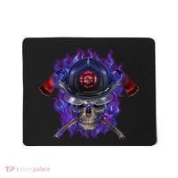 Fire Dept Flame Skull Mousepad thumb 0