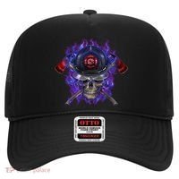 Fire Dept Flame Skull Hat thumb 0