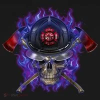 Fire Dept Flame Skull Women's T-Shirt thumb 6