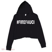 Fire Fauci Crop Fleece Hoodie thumb 0