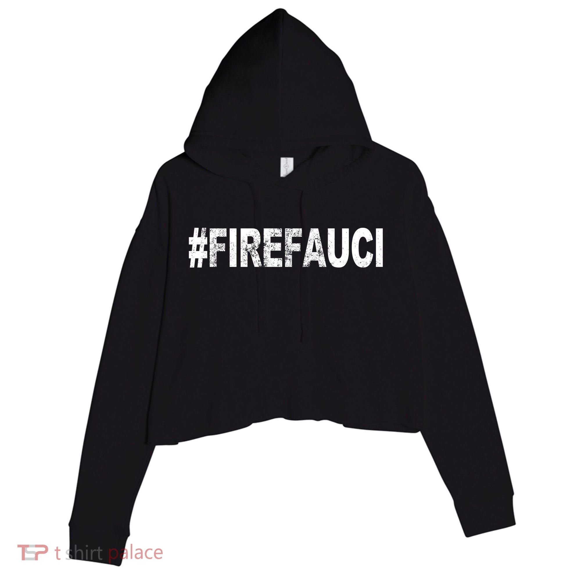 Fire Fauci Crop Fleece Hoodie