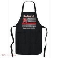 Fire Fighters Red Line Flag Joshua 1:9 Apron thumb 0