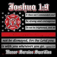 Fire Fighters Red Line Flag Joshua 1:9 Coffee Mug thumb 5