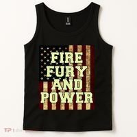 Fire Fury Power USA Flag Trump Quote Tank Top thumb 2