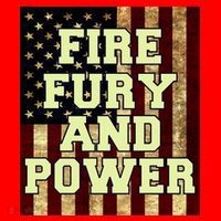 Fire Fury Power USA Flag Trump Quote Santa Hat thumb 1