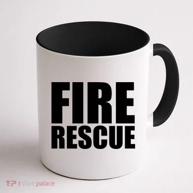 Fire Rescue Coffee Mug back