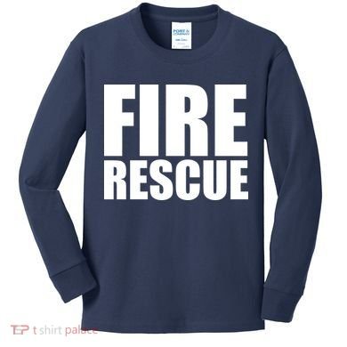 Fire Rescue Kids Long Sleeve Shirt
