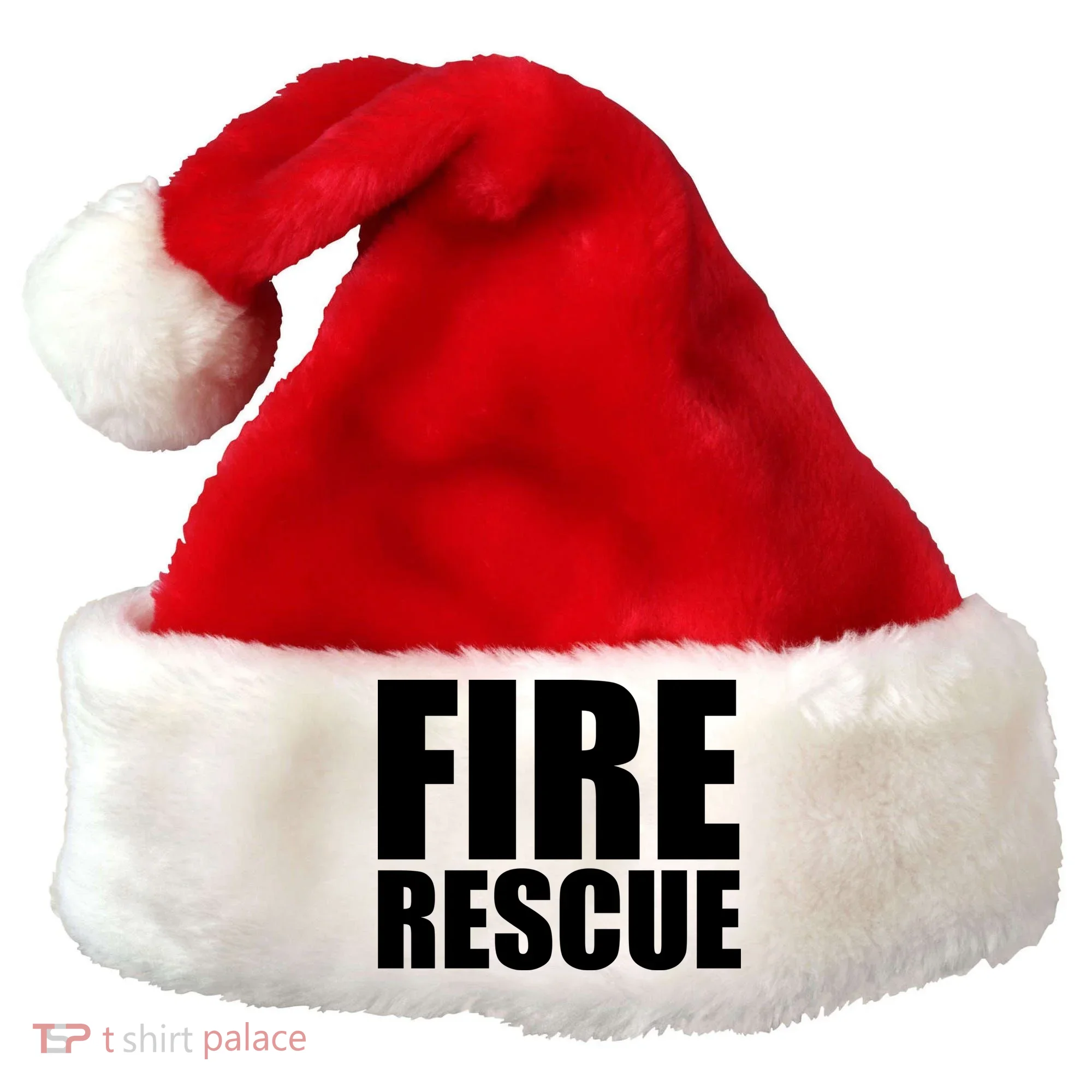 Fire Rescue Santa Hat