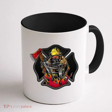 Firefighter Coffee Mug back