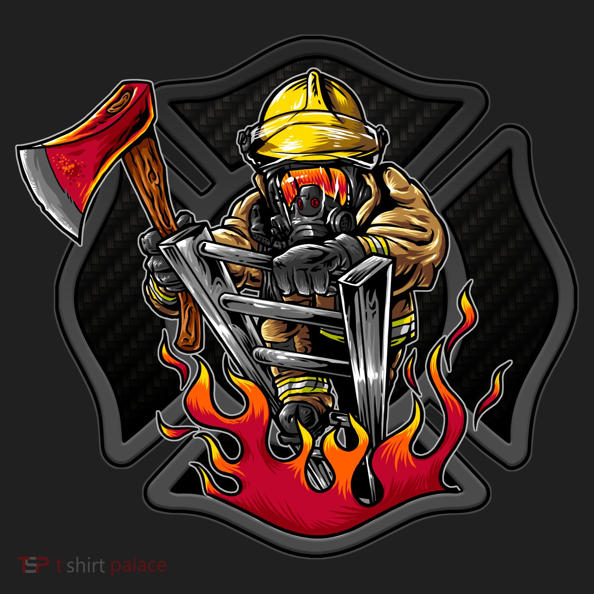 Firefighter Golf Towel