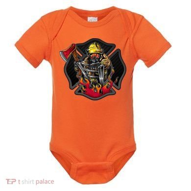 Firefighter Baby Bodysuit