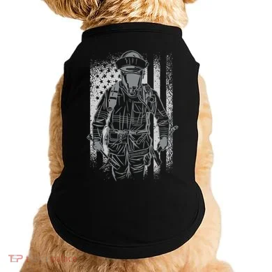 Firefighter American Flag Doggie Tank