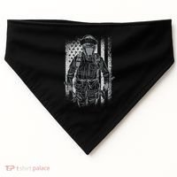 Firefighter American Flag USA-Made Doggie Bandana thumb 0