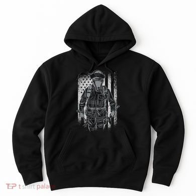 Firefighter American Flag Hoodie